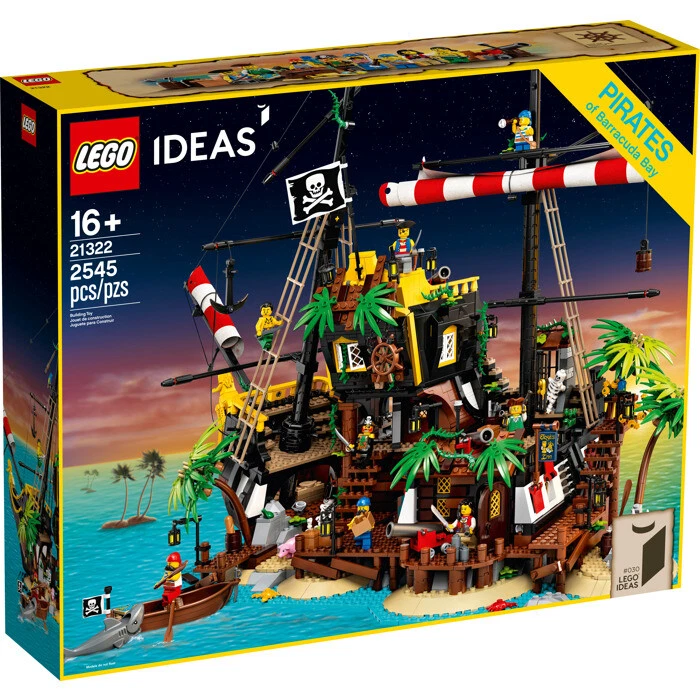 LEGO Ideas Piratas de Barracuda Bay Caja Set 21322 (SELLADO)