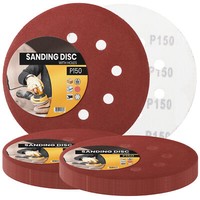 50X Schleifpapier 150Mm Klett P150 Schleifscheibe SchleifbläTter Schmirgelpapier
