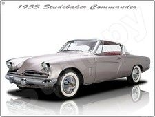 1953 Studebaker Commander Metal Sign 9 X 12 Or 12 X 16