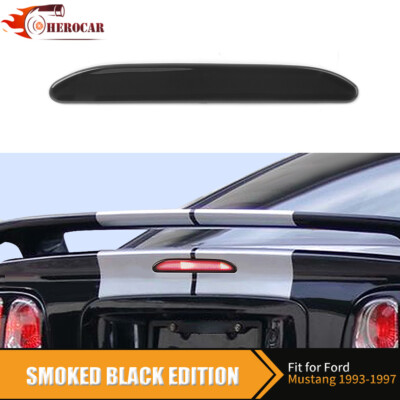 Smoked Black 3rd Third High Brake Light Lamp Trim Overlay For Ford Mustang 93-97