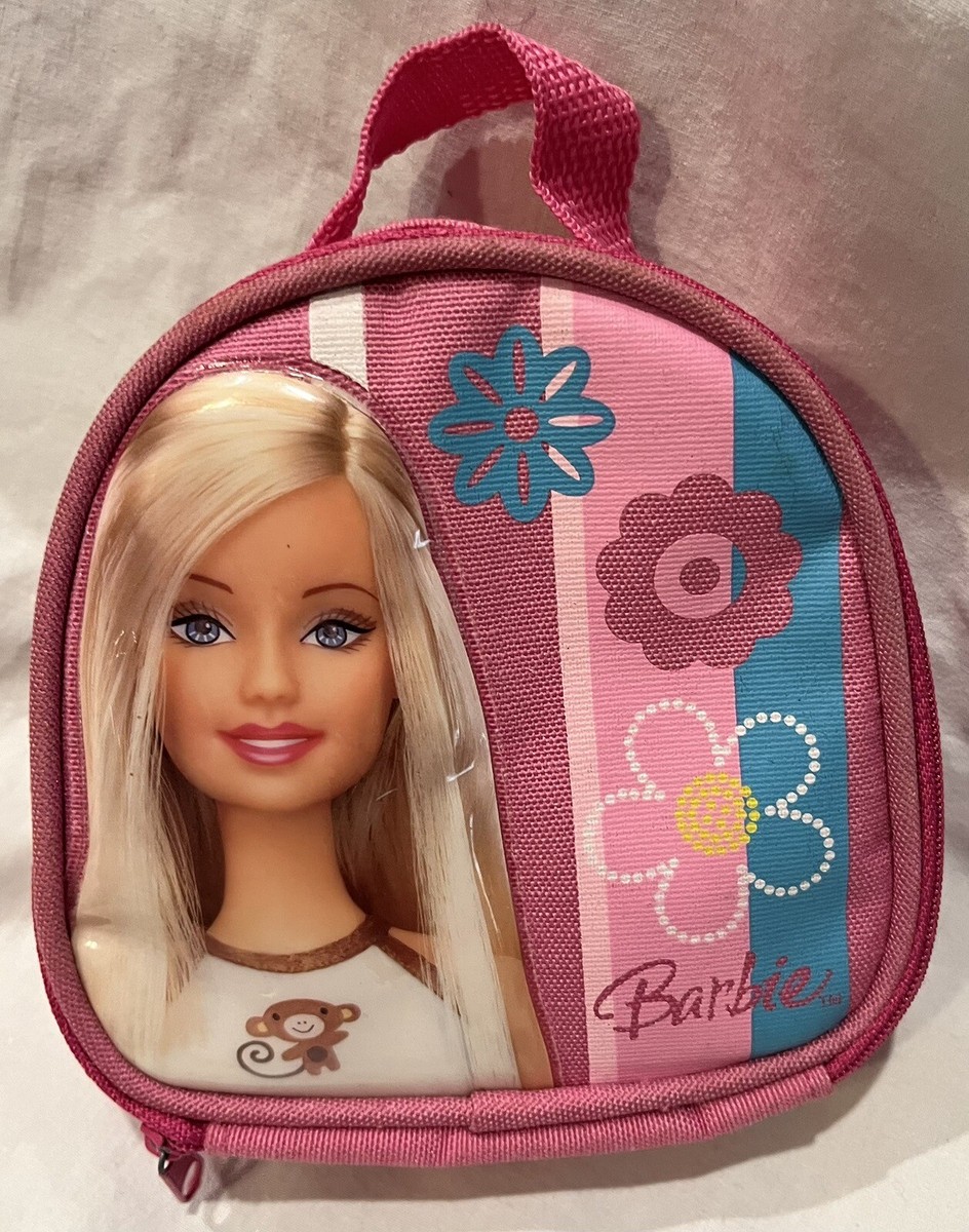 2006 Tara Toy- Barbie Pink Mini Backpack/Accessory holder (5