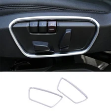 Fit For BMW X2 F39 2018-2021 Matte Silver Seat Button Handle Frame Cover Trim