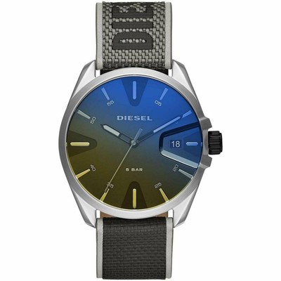 Orologio Uomo DIESEL MS9 DZ1902 Pelle Nero Tessuto Giallo Grigio Blu | eBay