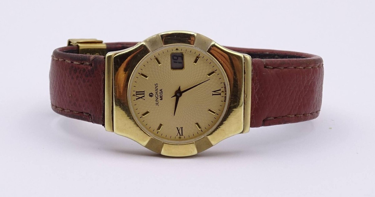 Watch Montre Junghans Vintage JUNGHANS MEGA Gold-tone Wristwatch - Main Image