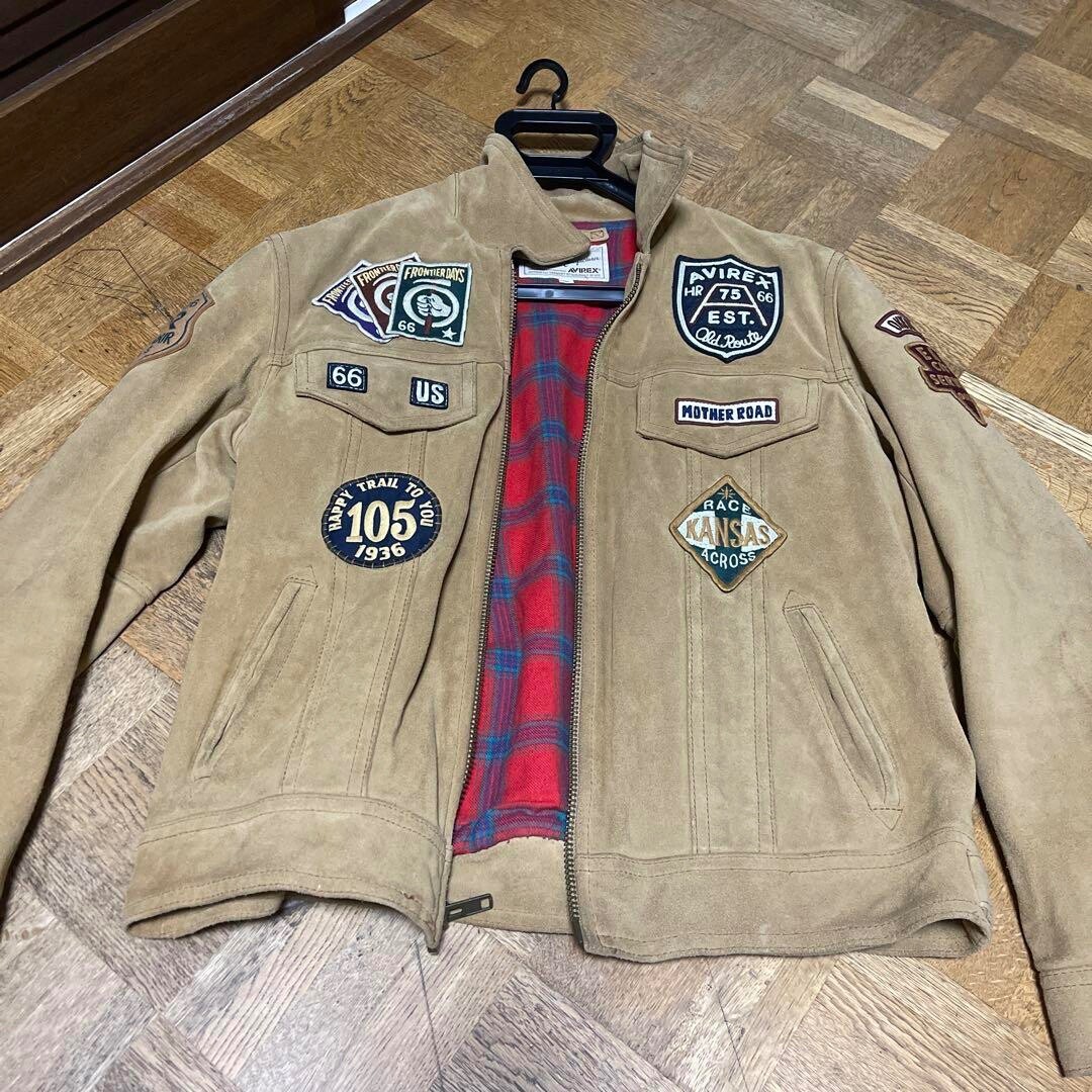 AVIREX USA Authentic Leather Jacket Size 2XL | eBay