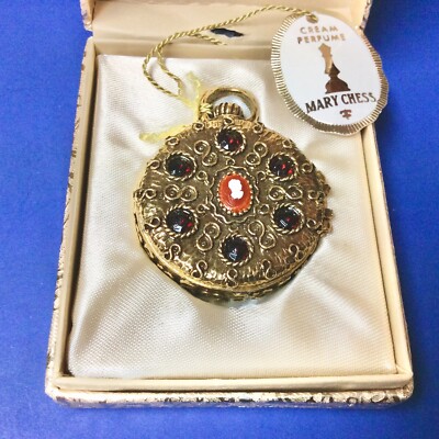 Vintage Mary Chess Tapestry Solid Perfume Holder With Original Box Original s Ebay