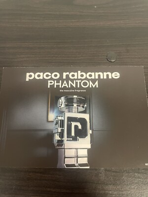 Paco Rabanne Men's Phantom and Women's Fame Scent Card Sample
