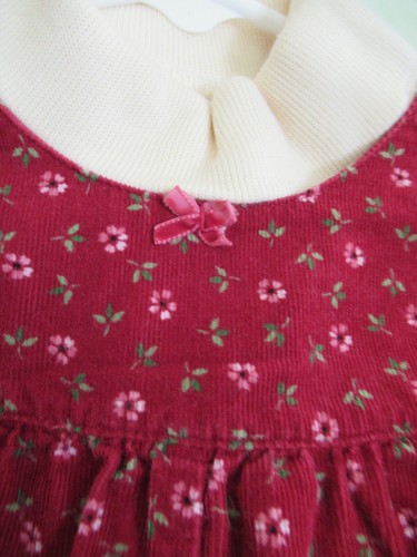 (H) Samara Mädchen Gr. 24 Monate 2 Teiler Cord Rot Overall Langarm Sweat - Bild 3 von 7