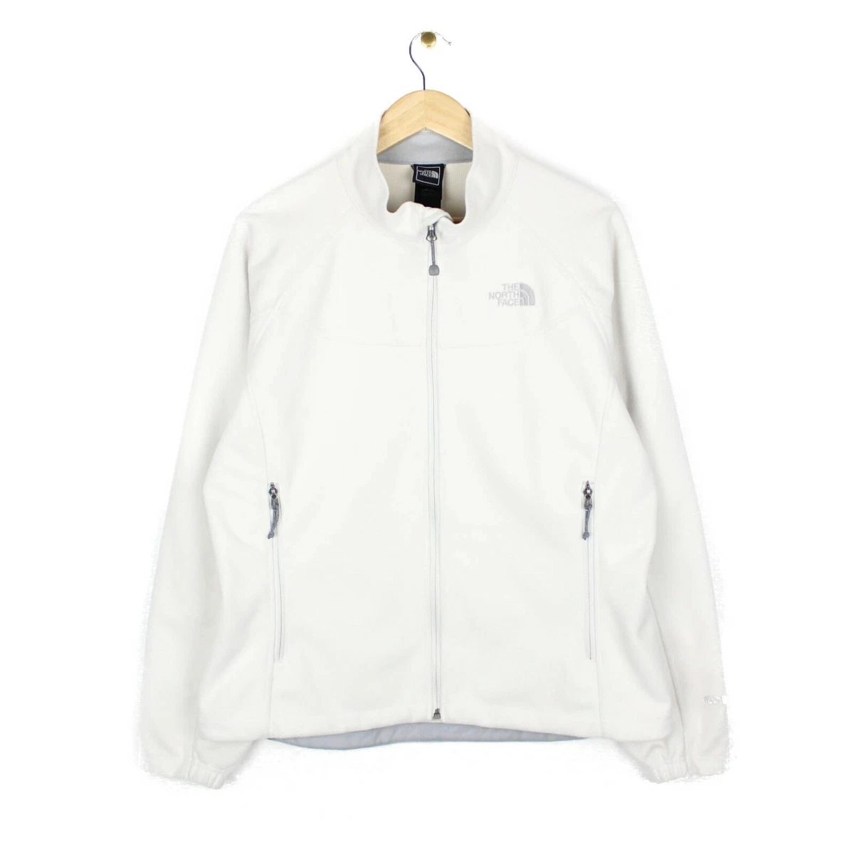The North Face Windwall Jacket Softshell Womens White Full Zip