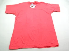 VTG Fruit of the Loom T-Shirt Mens XL Blank Casual Peach Pink Normcore 80s NWT