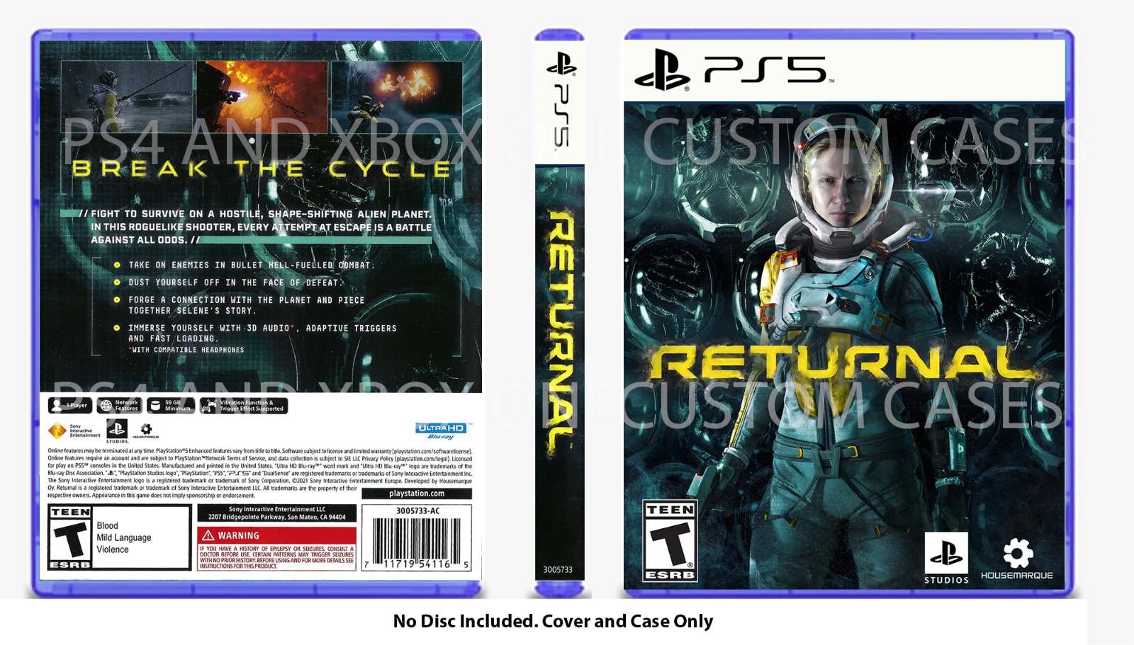 CUSTM REPLACEMENT CASE NO DISC Sea of Stars PS5 SEE DESCRIPTION