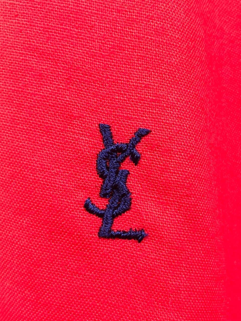 Yves Saint Laurent paris camicia rossa uomo XL