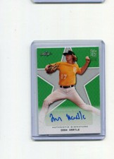 2020 Leaf Perfect Game Autographs Green Blank Back Josh Hartle Auto 1/1
