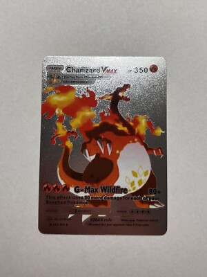 Charizard VMAX Silver Foil Fan Art Display Card 143/293 NM | eBay