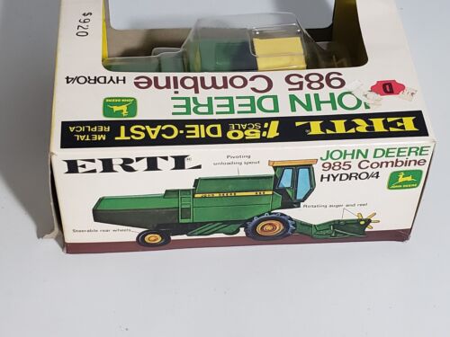 VINTAGE 1/50 ERTL JOHN DEERE 985 COMBINE HYDRO FARM TOY NEW IN BOX - Picture 3 of 11