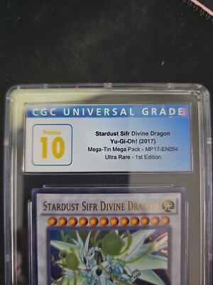 Yugioh 2016 Stardust Sifr Divine Dragon 1st Ed. CGC Pristine 10 | eBay