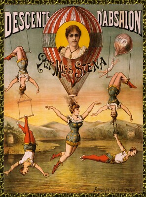 9719.Decoration Poster.Home room interior.Wall design.Miss.Siena French acrobat