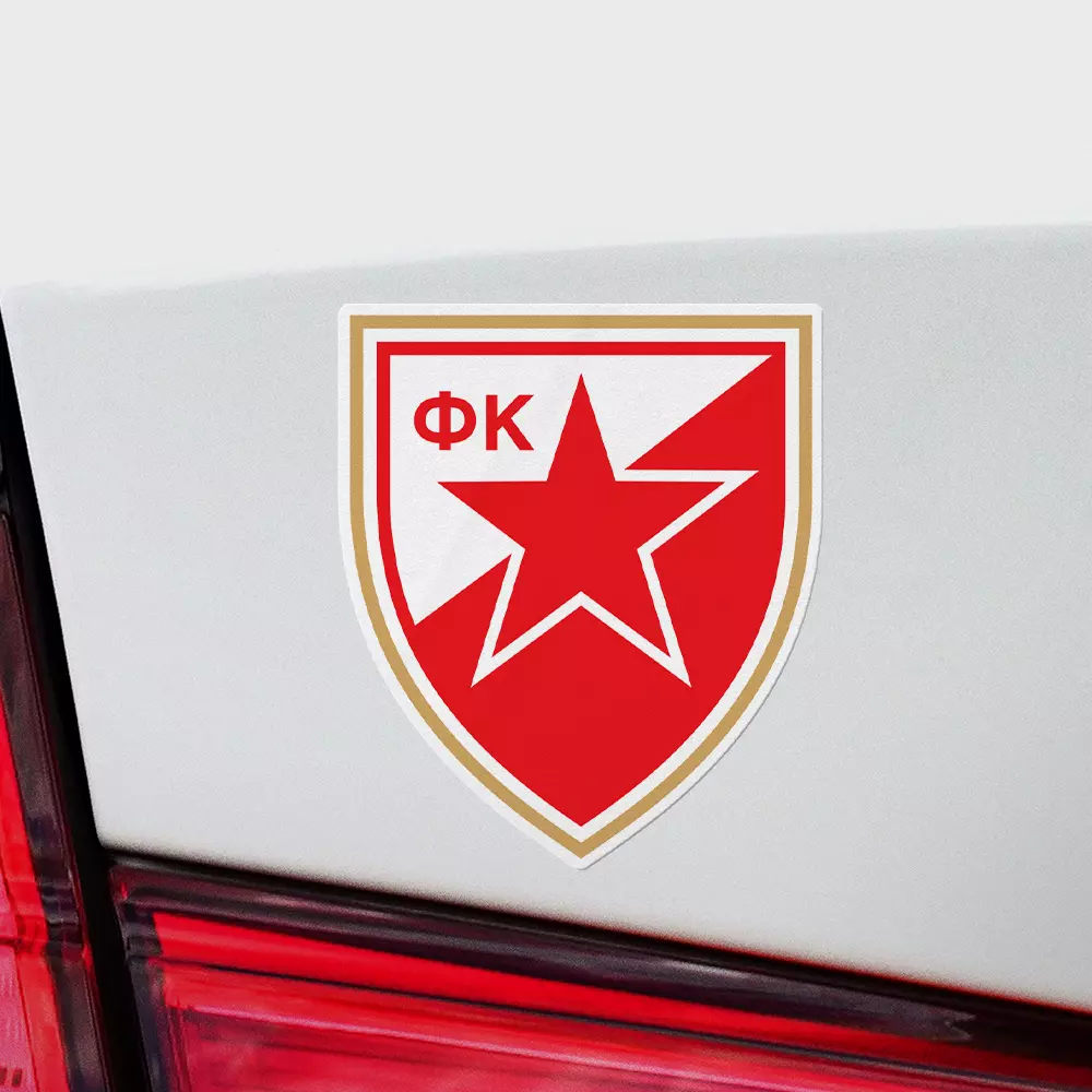 (4 Pack) Red Star Belgrade Serbia Vinyl Sticker Decal Soccer Crvena Zvezda