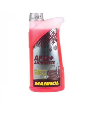 1 (1X1) Liter MANNOL Antifreeze AF12+ Coolant Ready Mix Red (-40°C)