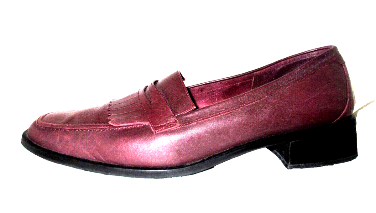 Etienne Aigner Men\'s Burgundy Slip-On Mules Size 9N Vintage Etienne Aigner Burgundy Leather Mules | Mercari main image 3