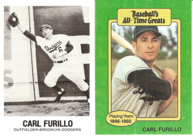 2 DIFFERENT BASEBALL CARD LOT OF CARL FURILLO 507