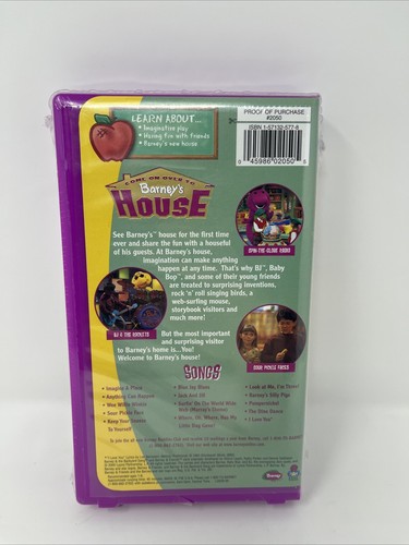 BRANDNEU versiegelt Barney Come On Over To Barney's House 2000 Vintage VHS Band - Bild 2 von 4
