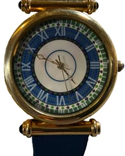 Metropolitan Museum of Art ADA LAURELTON HALL MOSAIC Blue Leather New Battery