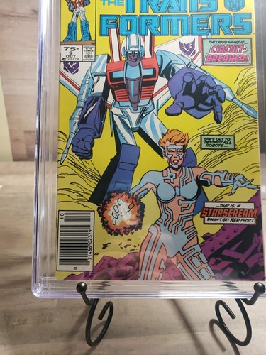 Transformers #9 CGC 9.6 1st full Josie Circuit-Breaker 1985 Starscream Shockwave - Bild 5 von 13