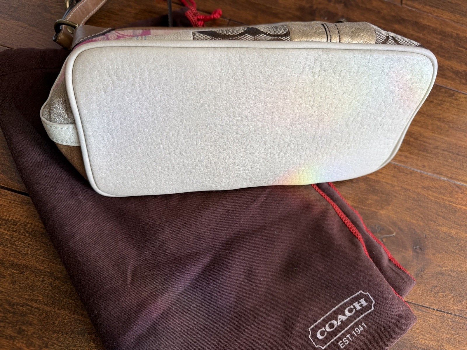 Coach Multicolor Patchwork Leather Canvas Shoulde… - image 4