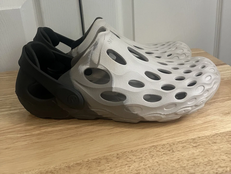 Sandalias de agua Merrell Hydro Moc sin cordones zueco zapatos para hombre talla 11 gris blanco Foto 3 de 4