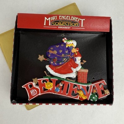 Mary Engelbreit Believe Ornament Kurt Adler Christmas Holiday Santa Claus