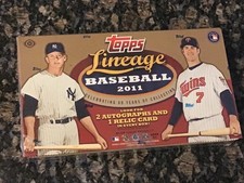 2011 Topps Lineage Baseball Sealed Hobby Box