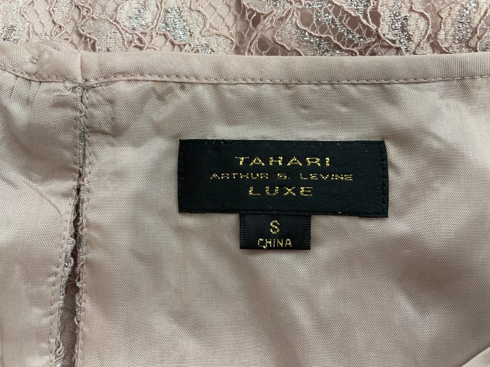 Tahari Arthur S. Levine Mujer Encaje Vestido Traje Conjunto Rosa Talla 10 Formal Elegante N Foto 4 de 4