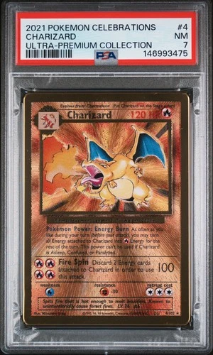 2021 POKEMON CELEBRATIONS ULTRA-PREMIUM COLLECTION #4 CHARIZARD PSA 7