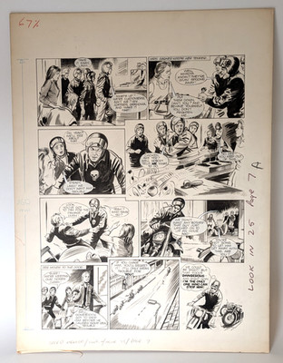 Original Comic Look In Magazine Panel  | #25 p7 | Speed Menace 1970s