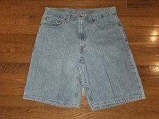  MENS LEVI 550 33" WAIST 33W 13" INSEAM MEDIUM BLUE JEANS SHORTS. FANTASTIC  1