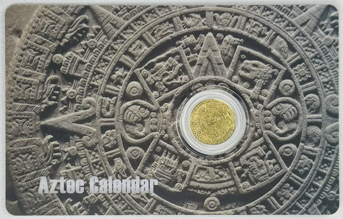 2025 Niue Aztec Calendar 1/1000 oz .9999 Gold in Card | eBay
