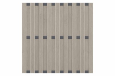 FABO WPC-Zaun Sand Bi-Color / Anthrazit , 180x180cm