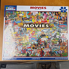 White Mountain Movies 1000-Piece Interlocking Jigsaw Puzzle, MPN 1180