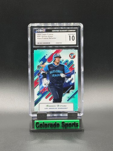 SHOHEI OHTANI 2025 Topps Pristine Aqua Refractor 161/199 CGC 10 Gem Mint (pop 1)