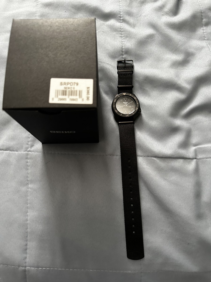 Seiko 5 Sports Men's Black Watch - SRPD79 for sale online | eBay