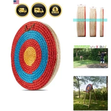 Straw Archery Target Round 20in 3 5 7 Layers Hand Made for Bow Hunting