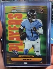 2025 Topps Chrome Football NFL #PP-8 Cam Ward Power Players RC Titans
