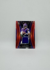 2024 Panini Select - Draft Selection J.J. McCarthy #DSM-JMY Red Prizm (MEM, RC)