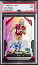 2019 PANINI PRIZM AUTO #311 NICK BOSA ROOKIE RC PSA 9