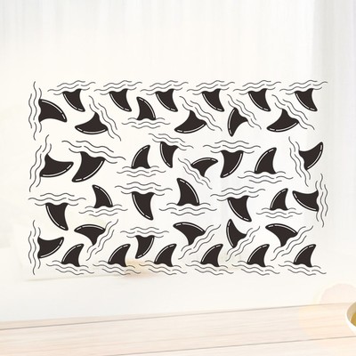  Shark Fin Wandtattoos Aufkleber DIY Home Decor Wandaufkleber für Wohnzimmer