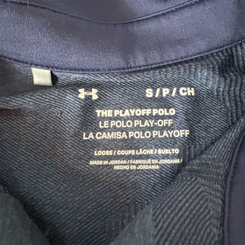 Under Armour Men's Camo Polo Shirt Blue Size S Golf Tennis - Picture 2 of 5