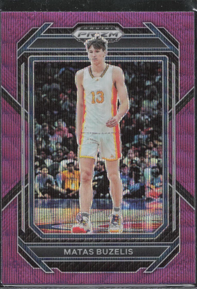 2023 Panini Prizm Draft Picks #13 Matas Buzelis Purple Wave