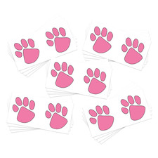 Paw Print Temporary Tattoos / 20 Double Paw Prints/Great for School Team Spiri