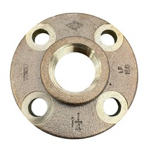 1-1/4" Red Brass Companion Flange Threaded 4-Bolt 4TJK1A Plumbing NEW